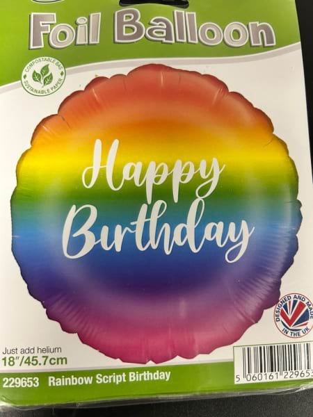 Rainbow balloon