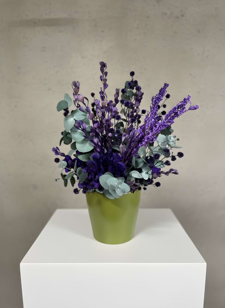 Divine Purple Preserved Flower Arrangement