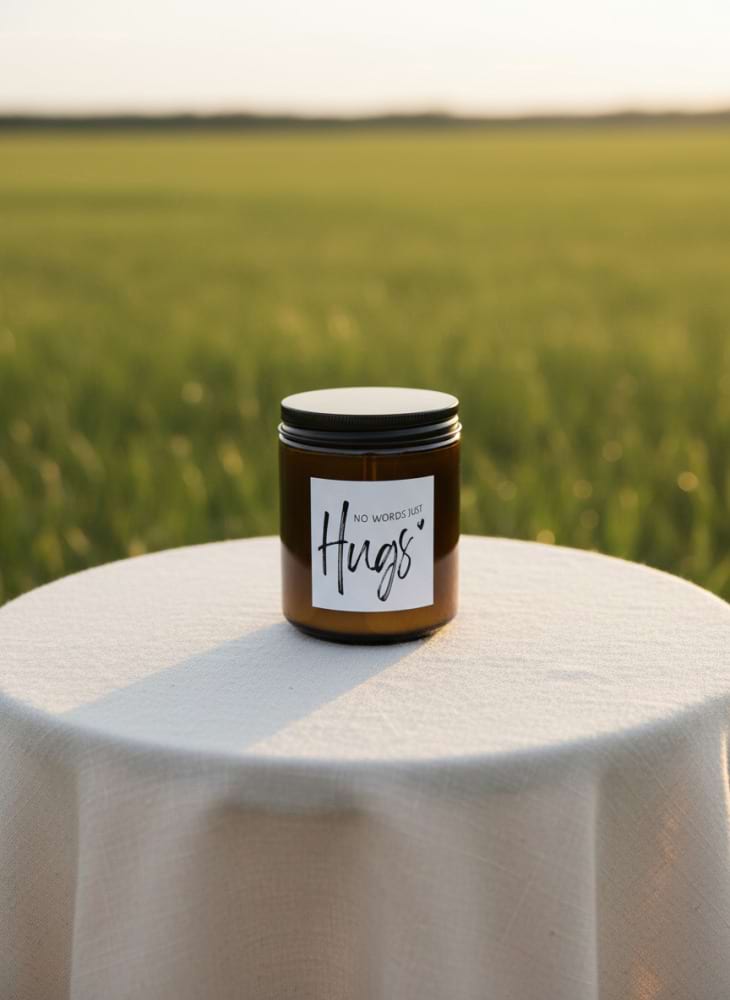 No Words Just Hugs Sympathy Soy Candle