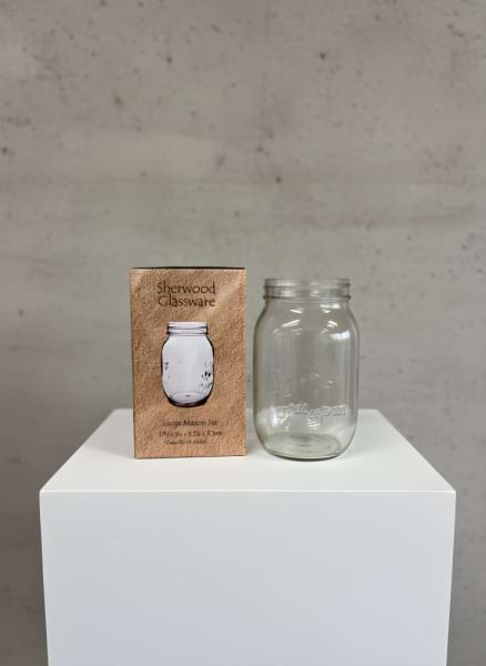 Clear Mason Jar Vase 