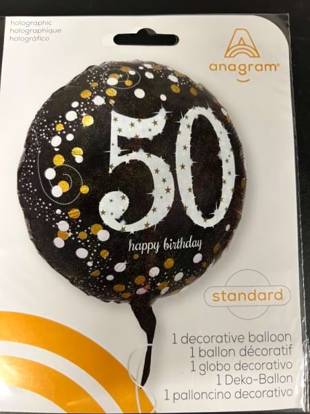 50TH Birthday balloon