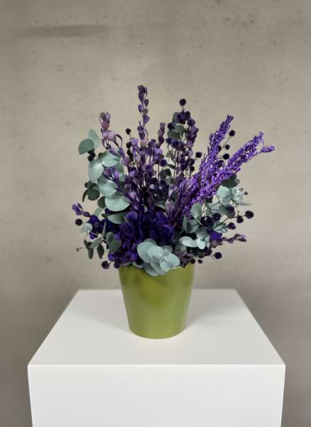 Divine Purple Preserved Flower Arrangement