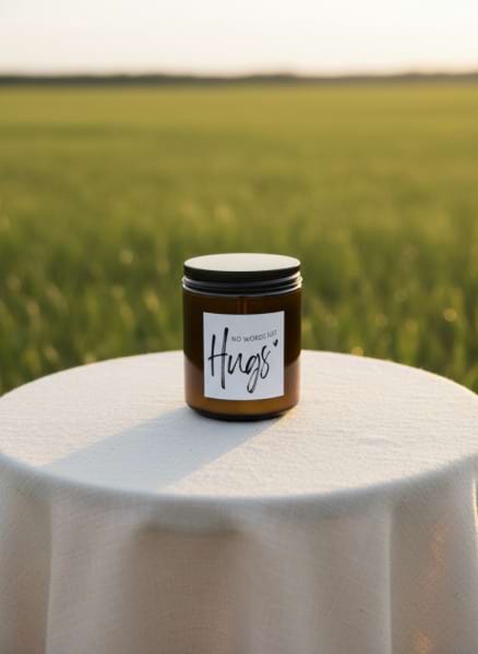 No Words Just Hugs Sympathy Soy Candle