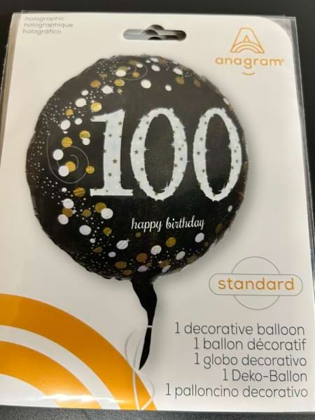 100 birthday balloon