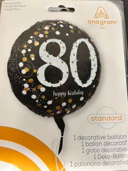 80th birthday balloon