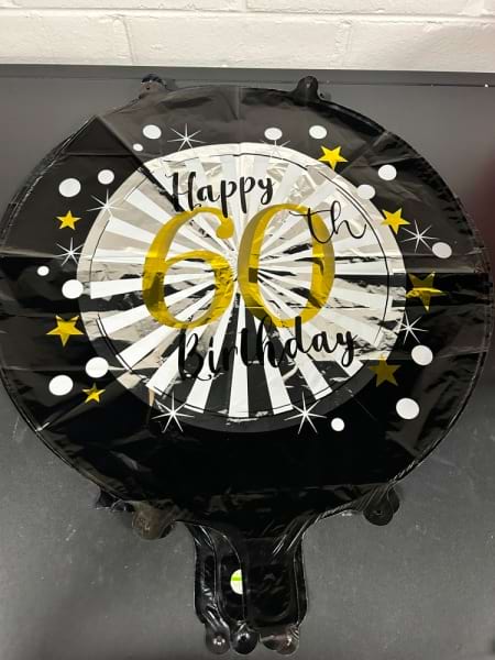 60th Birthday balloon